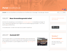 Tablet Screenshot of blockfloete.de